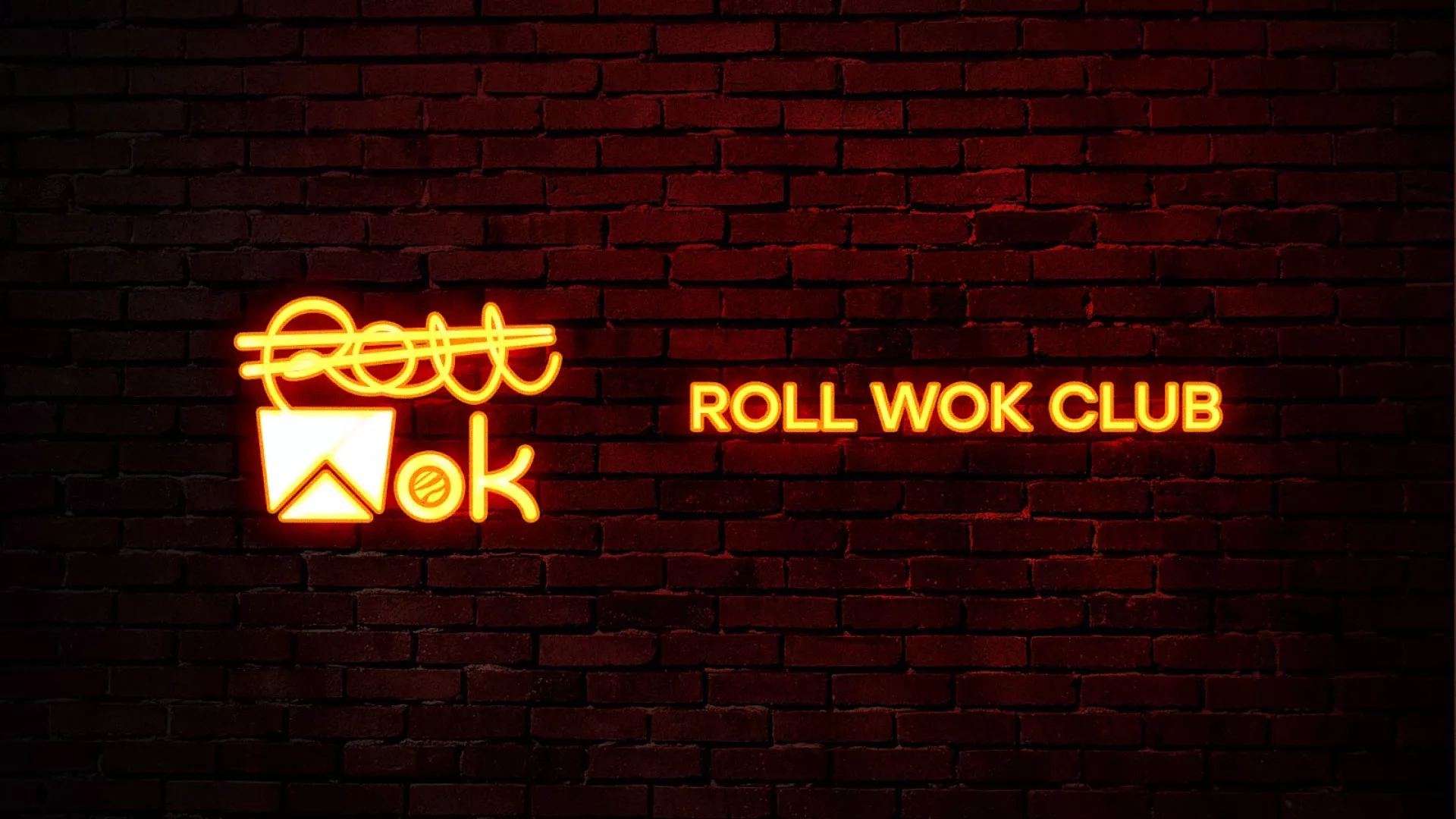 Разработка интерьерной вывески суши-бара «Roll Wok Club» в Охе